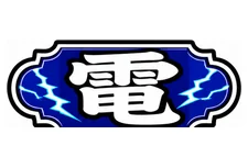 稲妻の図柄 電