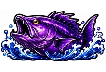 ヌシ釣り -漁火-の図柄 巨大魚